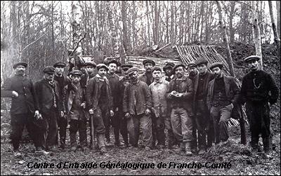 1915 bûcherons italiens