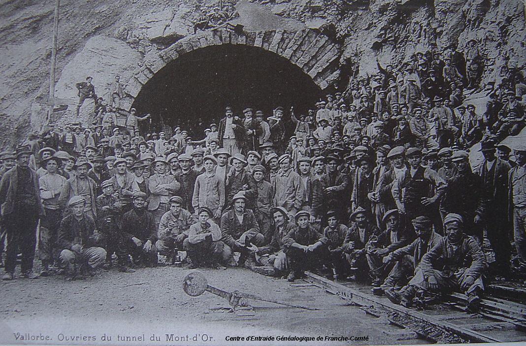 Ouvriers Tunnel du Mont d'Or